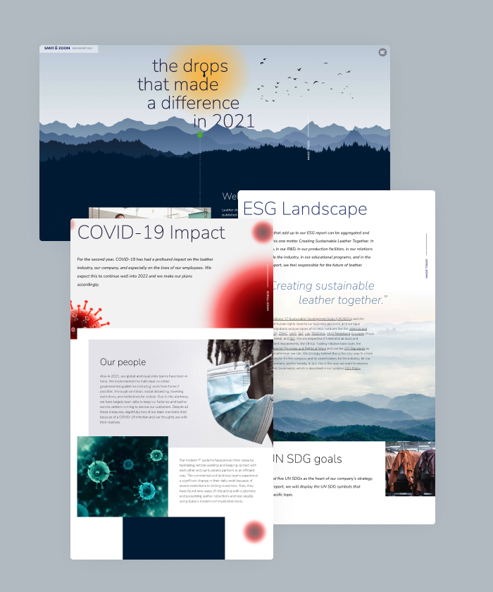 Scrolling video & animations turned this report into an interactive experience that achieved strong results on viewer amounts and reading times.