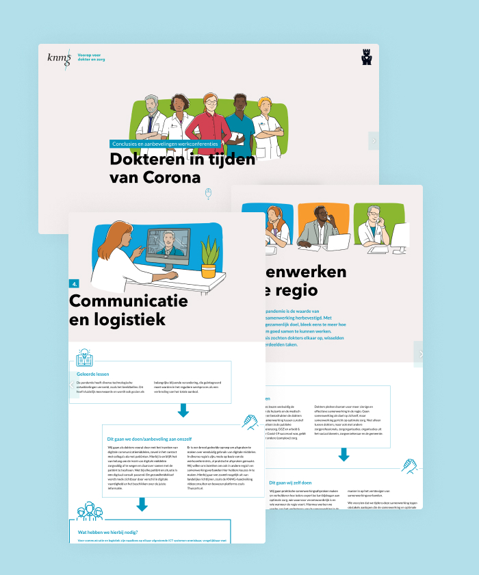 In this digital report, KNMG shares their learnings during the COVID-19 pandemic, and the actions they're going to take as doctors.