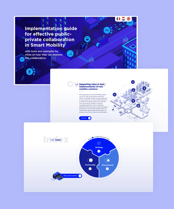 In this online presentation full of interactive tables, animations & charts, Bax & company shows how public and private organisations can collaborate to implement smart mobility solutions.
