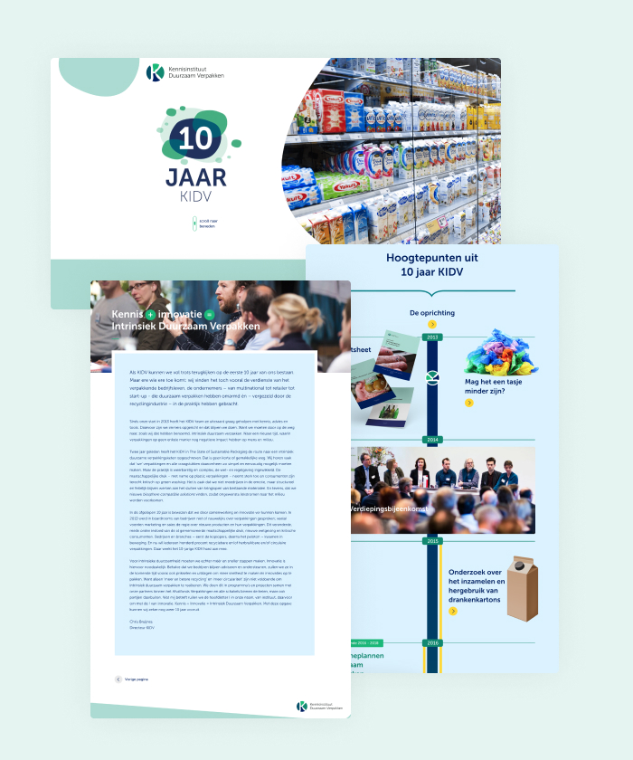 KIDV celebrates their 10-year anniversary with this interactive presentation in the form of a Stack publication. It contains custom-made keyframe animations to make it more engaging.
