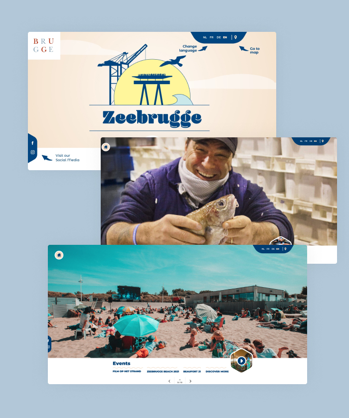 This interactive brochure makes the perfect first impression on the audience of Zeebrugge, to entice them to pay a visit to this historic city.