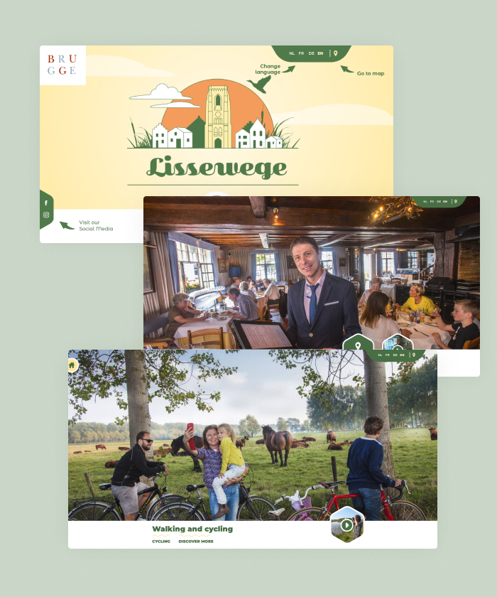 This interactive brochure makes the perfect first impression on the audience of Lissewege, to entice them to pay a visit to this historic city.