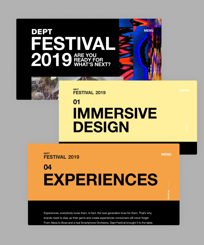 DEPT recaps their 2019 Festival in this interactive magazine, so everyone can reminisce this immersive experience.