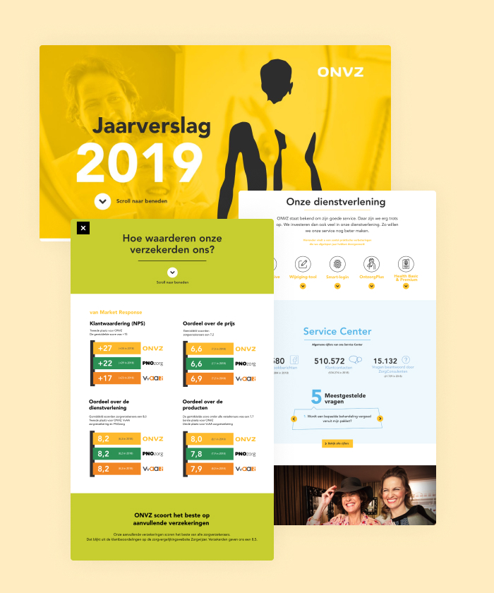 This annual report takes you through the most important numbers in an interactive way. Animations, pop-ups and multilayered pages turn this report into an engaging experience.