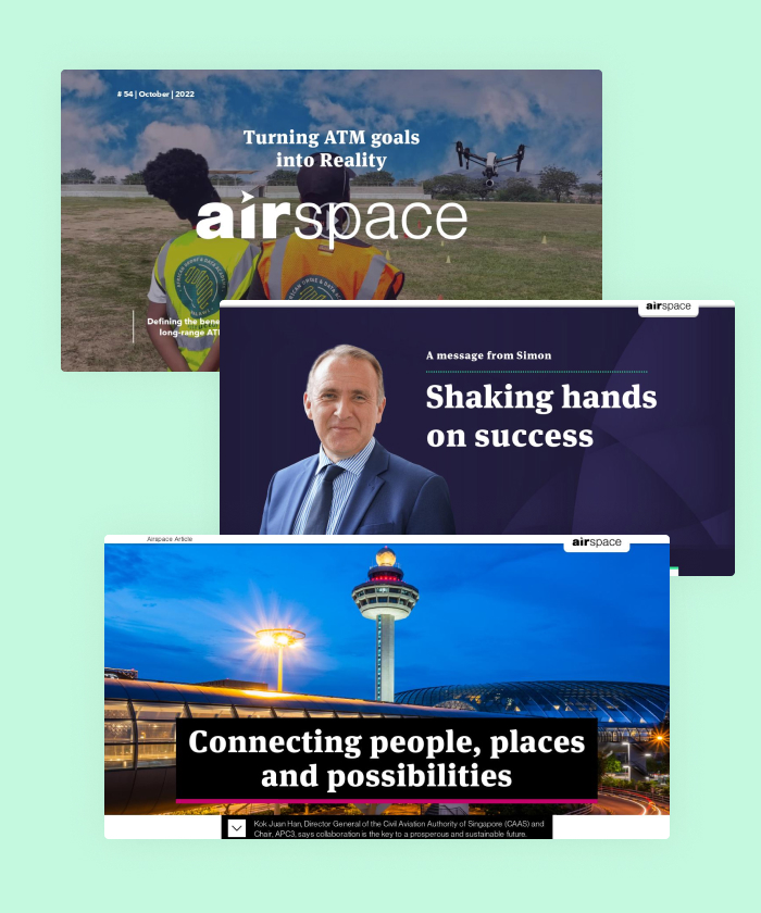 This interactive magazine displays the latest updates of CANSO in their efforts to unite the world of air traffic management.
