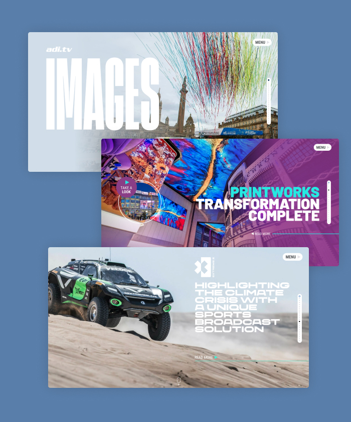 This interactive magazine, Images, is produces by ADI to showcase their latest projects. 