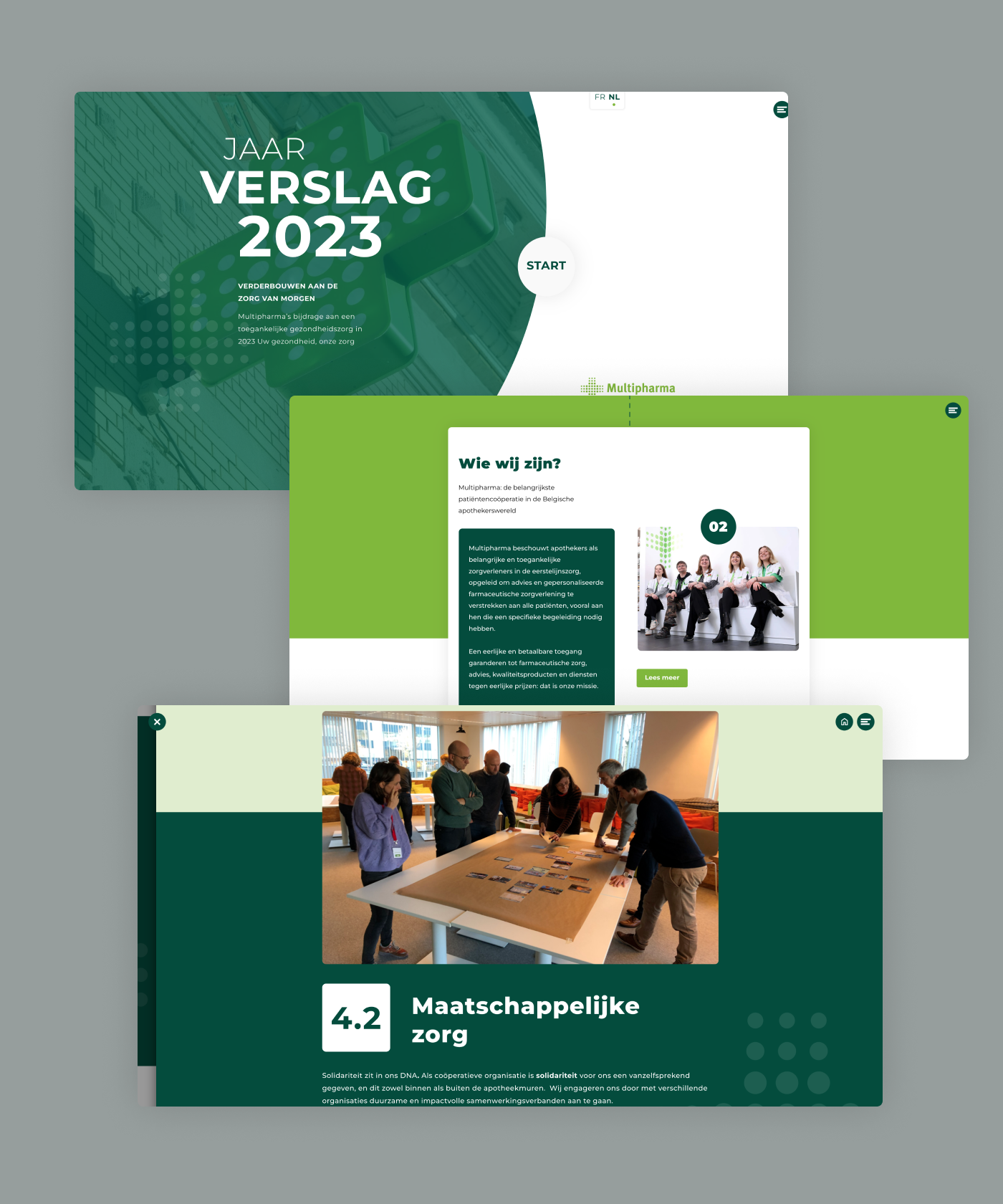 Multipharma's first digital annual report made by our in-house team of designers, Maglr Studio.
