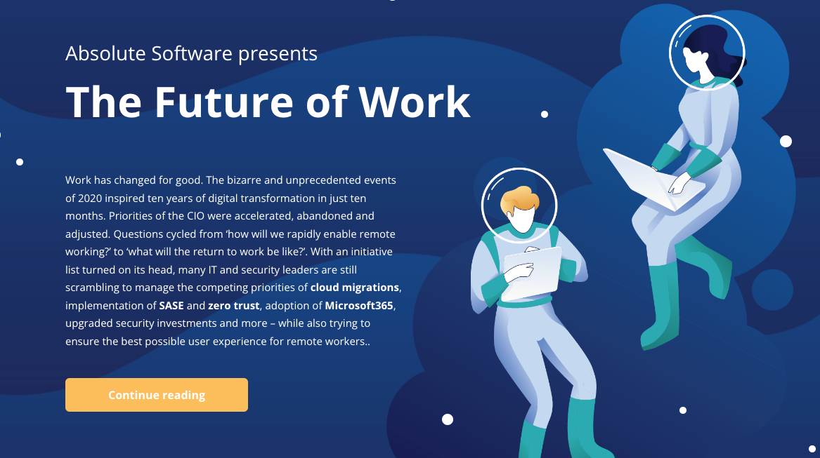 Image: thumbnail of an online white paper created by Absolute Software.