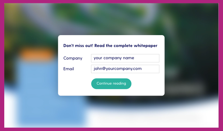 Image: online white papers can be mid-gated with content gates.